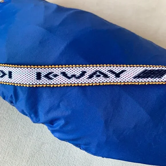 Vintage K-Way Technical Windbreaker Coat Jacket Athleisure Red Blue Fanny Pack - Picture 16 of 16